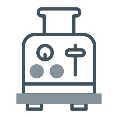 Bir benzin istasyonu simgesinin vektör illüstrasyonu