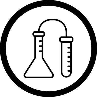 lab matara ikonu vektör illüstrasyonu