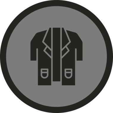 iki - ton bayrakları - moda tarzında ceket simgesi.