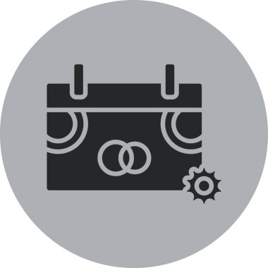 Modern simgenin vektör illüstrasyonu