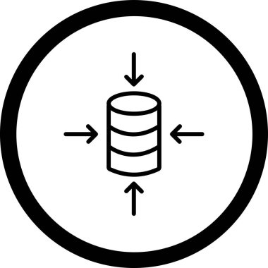 Veri simgesinin vektör illüstrasyonu