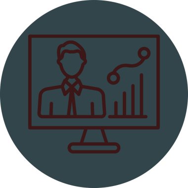 Modern bir simgenin vektör illüstrasyonu