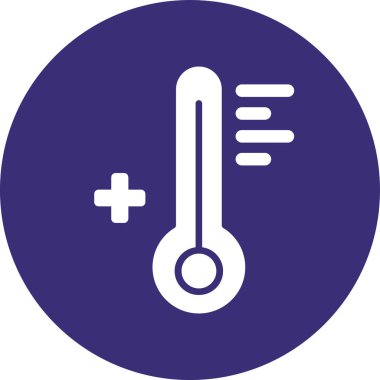 termometre simgesi vektör illüstrasyonu