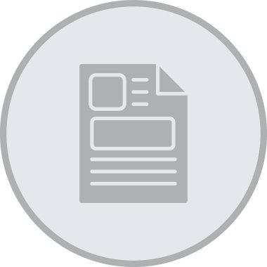 belge simgesi vektör illüstrasyonu