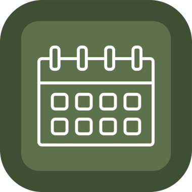 Takvim simgesi vektör illüstrasyonu