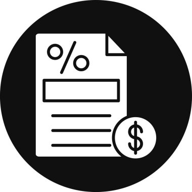 Bir dolar simgesinin vektör illüstrasyonu