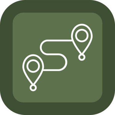 Rotadan. Web simgesi vektör illüstrasyonu