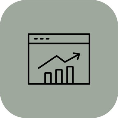 İş için Web simgesi. Vektör çizim