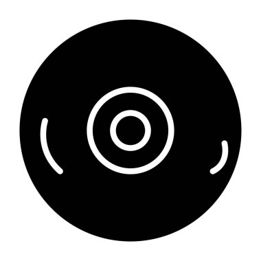 CD disk simgesi. vektör illüstrasyonu