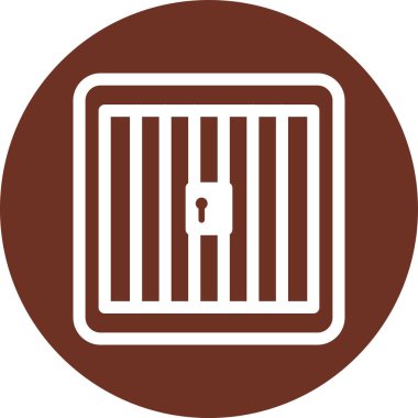 Modern b 'nin vektör illüstrasyonu kapı simgesinden yoksun