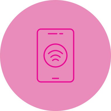 Wi-Fi modern simgesinin vektör illüstrasyonu