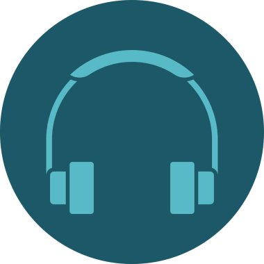 kulaklık simgesi vektör illüstrasyonu