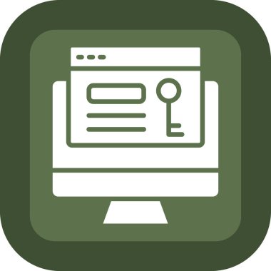 tarayıcı web simgesi, basit tasarım illüstrasyonu