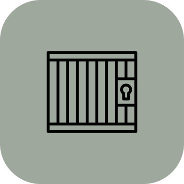 Hapishane kafesinin vektör simgesi