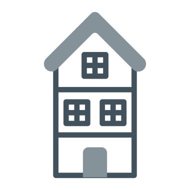 Ev. Web simgesi basit illüstrasyon