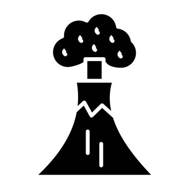 Bir ağaç simgesinin vektör illüstrasyonu