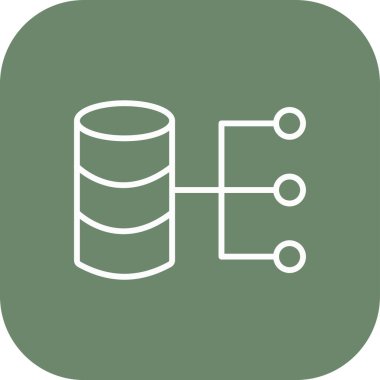 Kolayca değiştirebilen ya da düzenleyebilen sunucu vektör simgesi