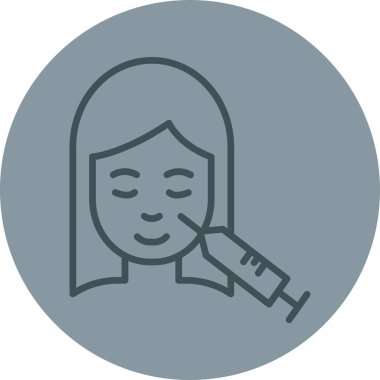 kız simgesi, vektör illüstrasyonu