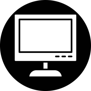 Bilgisayar. Web simgesi vektör illüstrasyonu