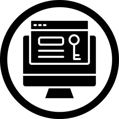 tarayıcı simgesi vektör illüstrasyonu