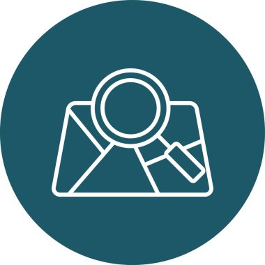 vektör Arama Simgesi illüstrasyonu