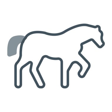 Hayvan atı çizgi simgesi