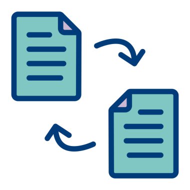 Dosyalar. Web simgesi basit illüstrasyon