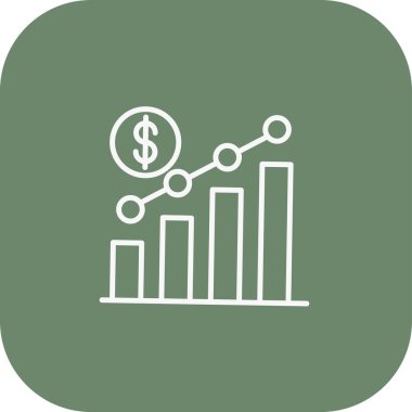 grafik simgesinin vektör illüstrasyonu