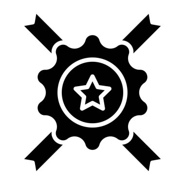 Düz stil izole edilmiş arkaplanda yıldız simgesi