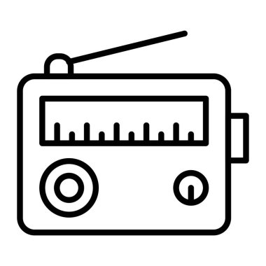 radyo simgesi vektör illüstrasyonu