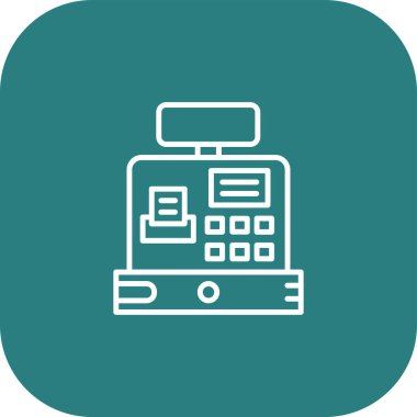 Cash Machine simgesi, vektör illüstrasyonu, ATM