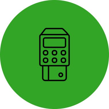 hesap makinesi simgesi vektör illüstrasyonu