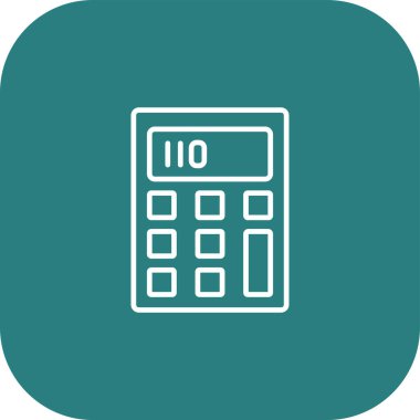 Soyut arkaplanda hesaplayıcı simgesi izole edildi