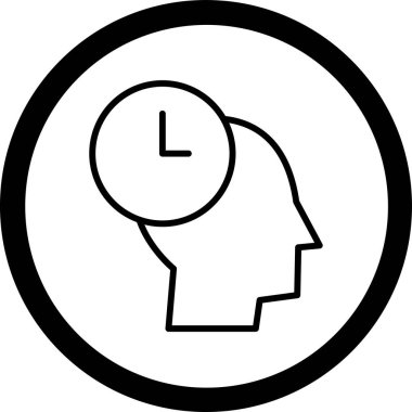 Saat. Web simgesi basit illüstrasyon