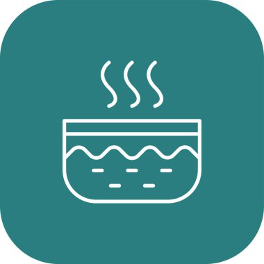 Eşsiz sıcak vektör simgesi