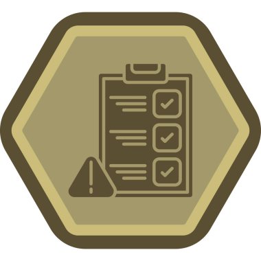 Kontrol listesi simgesi vektör illüstrasyonu