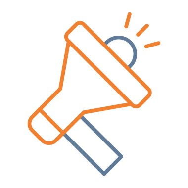 megafon simgesi, vektör illüstrasyonu