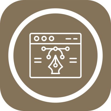 tarayıcı pencere simgesi, vektör illüstrasyonu