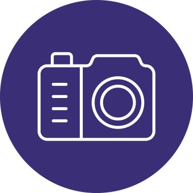 Kamera. Web simgesi basit illüstrasyon