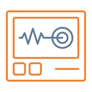 Tıbbi izleme vektör simgesi. Düzenlenebilir felç. Web ve mobil uygulamalarda kullanmak için web tasarımı için tıbbi doğrusal simge, logo ve yazdırma ortamları.