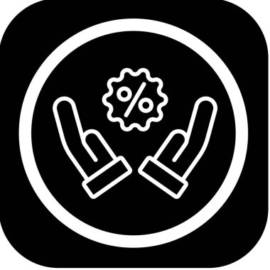 Seo ve teknoloji simgesinin vektör illüstrasyonu