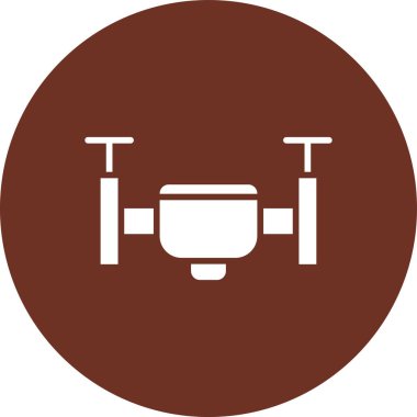 Drone simgesinin vektör illüstrasyonu