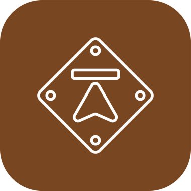 Eşsiz Sırt Çantası Vektör Kabartma Simgesi