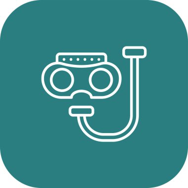 Dalış simgesinin vektör illüstrasyonu