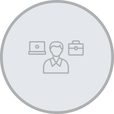 İş ve finans simgesinin vektör illüstrasyonu