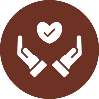 Kalp Vektörü Kabartma Simgesi Tasarımı