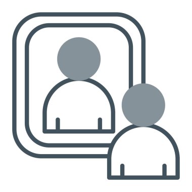 İnsanlar. Web simgesi basit illüstrasyon