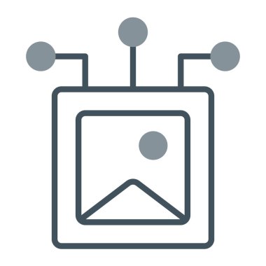 robot. Web simgesi basit tasarım