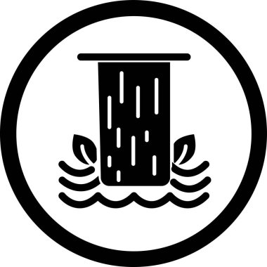 Su. Web simgesi basit illüstrasyon