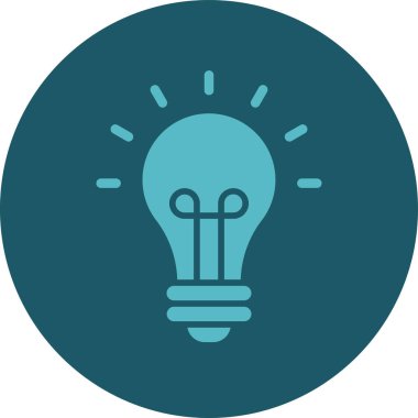 ampul simgesi vektör illüstrasyonu